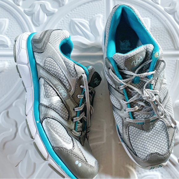 Ryka Shoes - EUC RYKA Athletic Shoe Grey & Turquoise Size 8. EXCELLENT CONDITION.